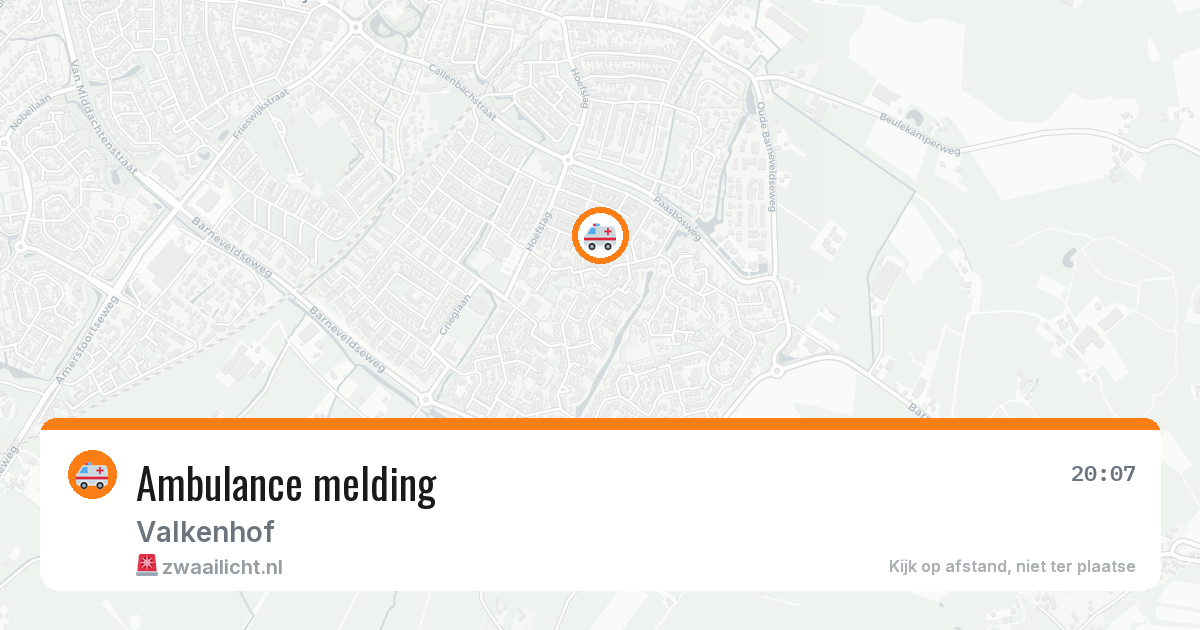 Ambulance melding — 8 jun 2026