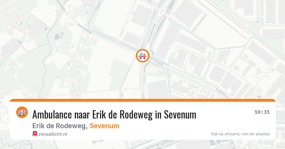 Ambulance naar Erik de Rodeweg in Sevenum — 12 jun 2026