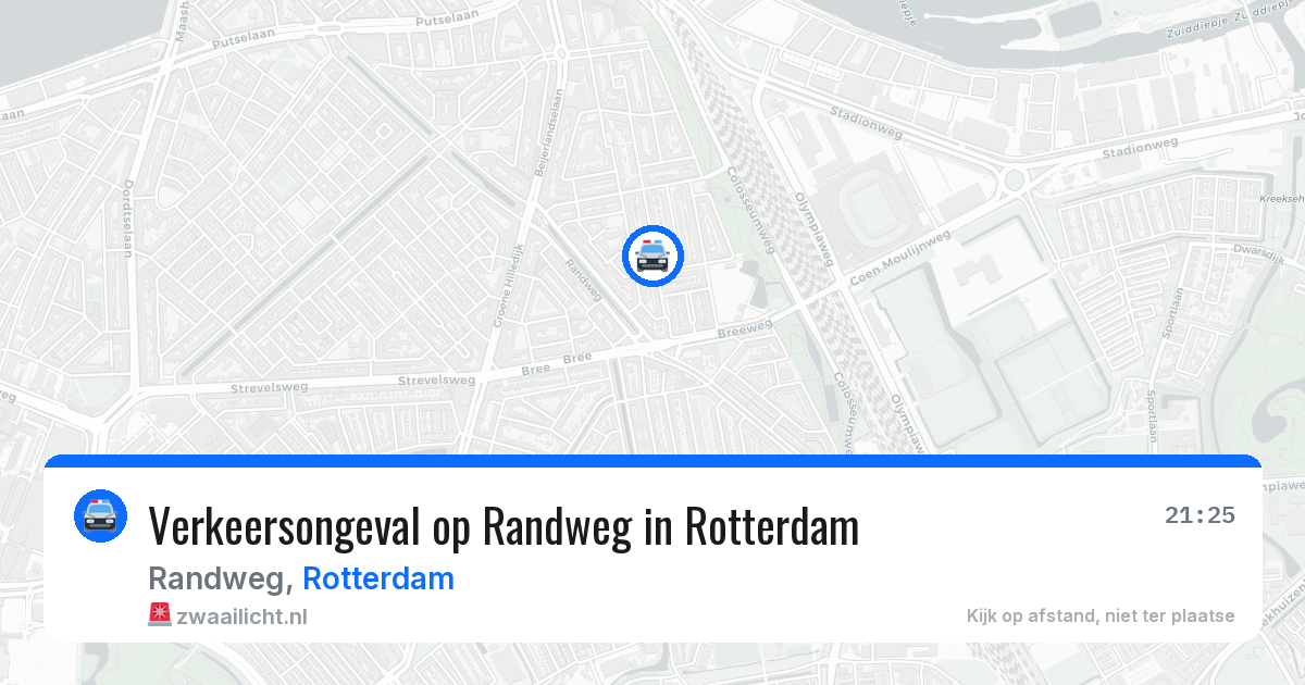 Verkeersongeval op Randweg in Rotterdam — 28 jul 2026