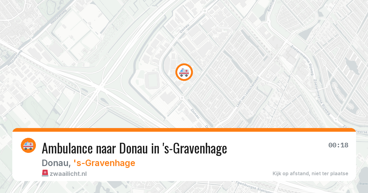 Ambulance naar Donau in 's-Gravenhage — 12 aug 2026