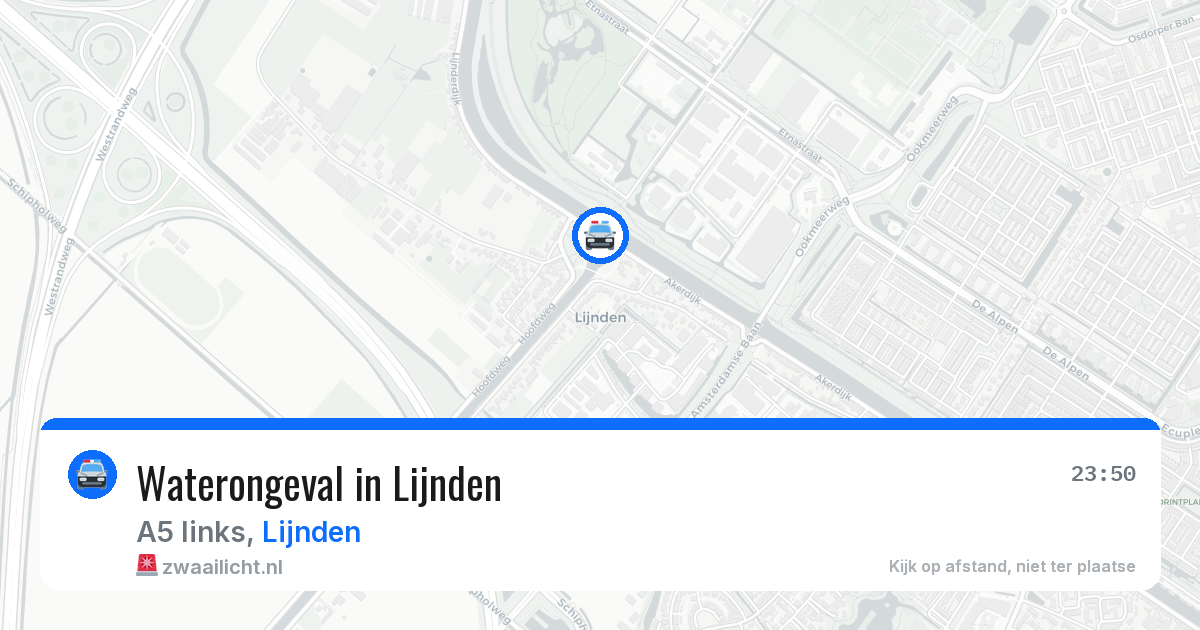 Waterongeval in Lijnden — 13 mei 2026