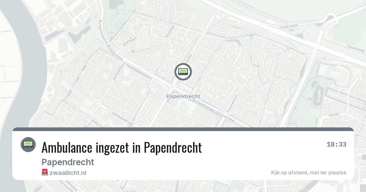 Ambulance ingezet in Papendrecht — 30 mrt 2026