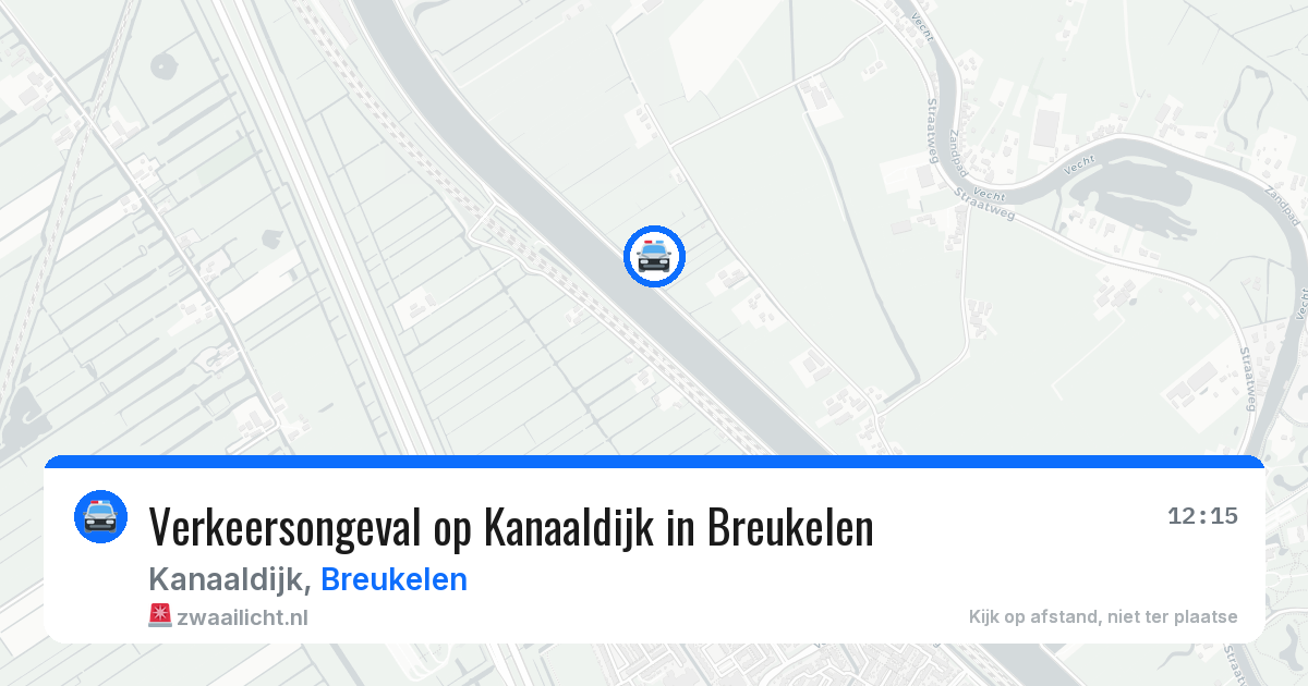 Verkeersongeval op Kanaaldijk in Breukelen — 20 apr 2026