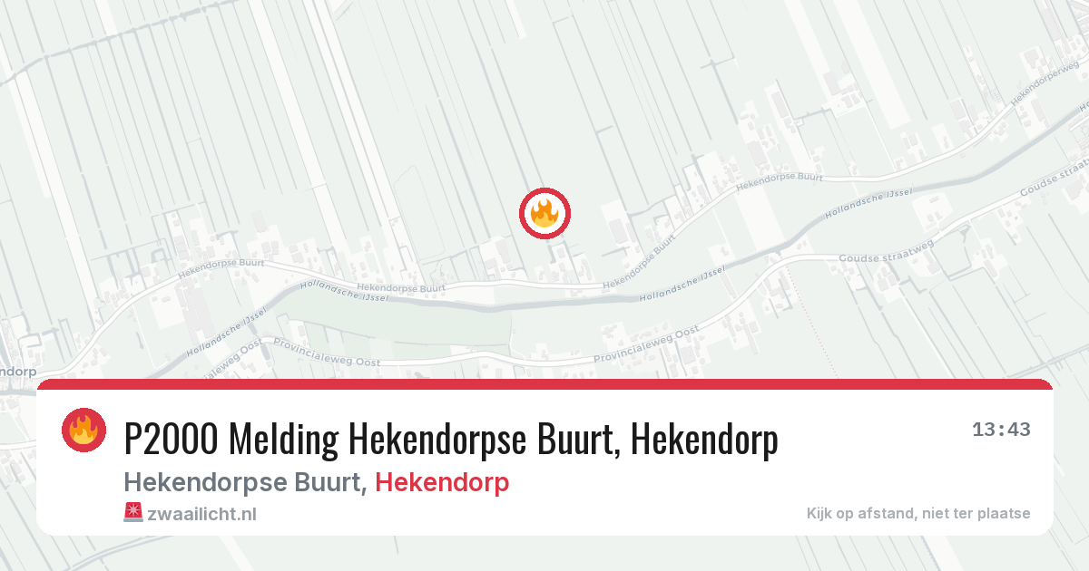 P2000 Melding Hekendorpse Buurt, Hekendorp — 28 feb 2026