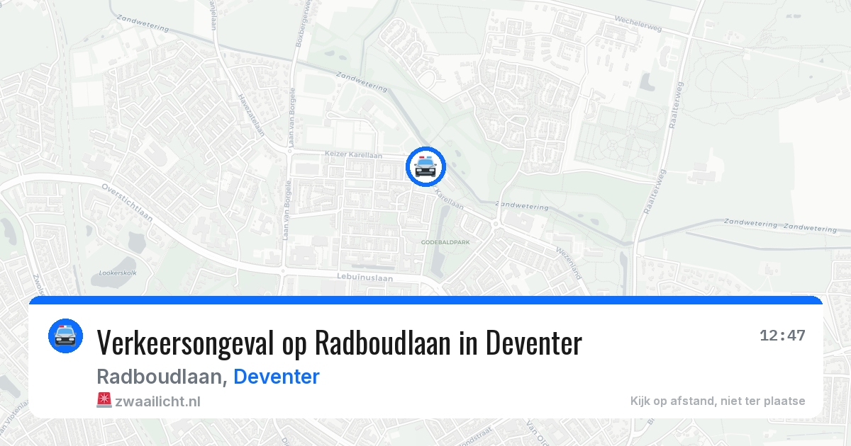 Verkeersongeval op Radboudlaan in Deventer — 8 mei 2026