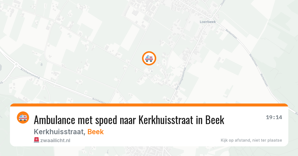 Ambulance met spoed naar Kerkhuisstraat in Beek — 13 mrt 2026