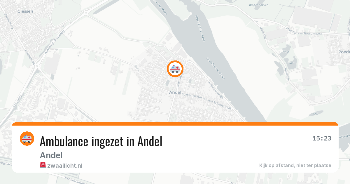 Ambulance ingezet in Andel — 2 apr 2026