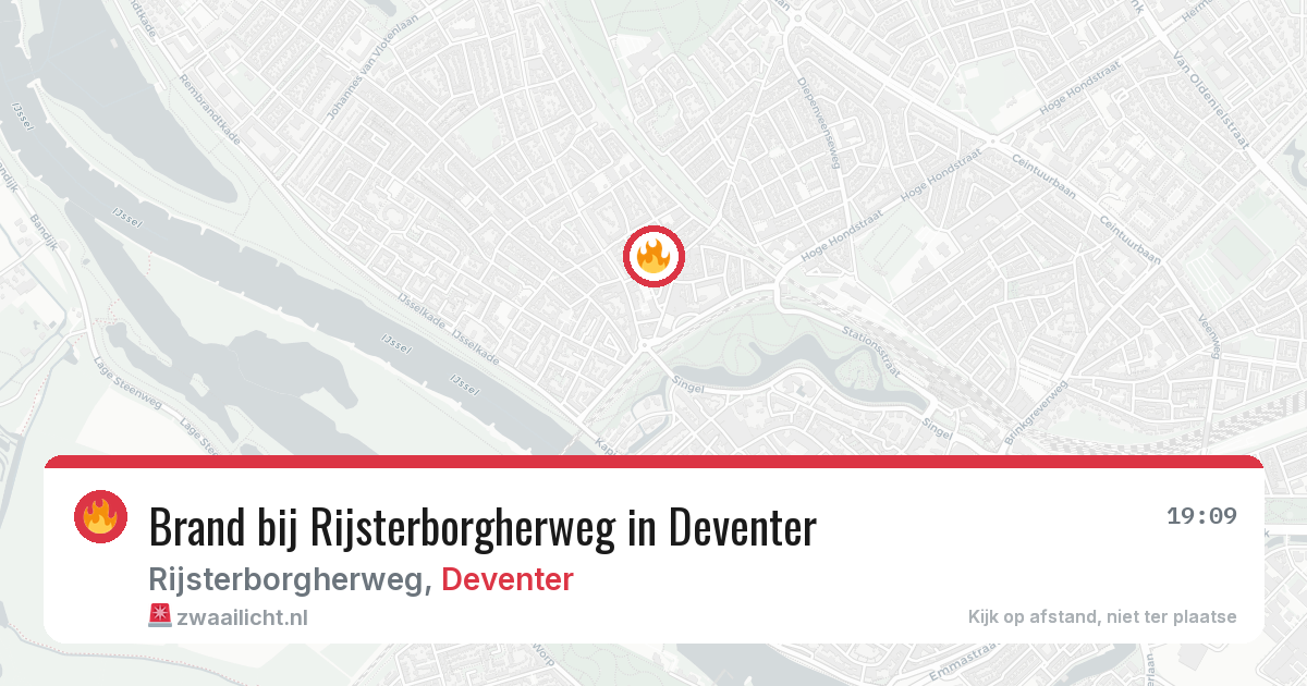 Brand bij Rijsterborgherweg in Deventer — 6 aug 2026