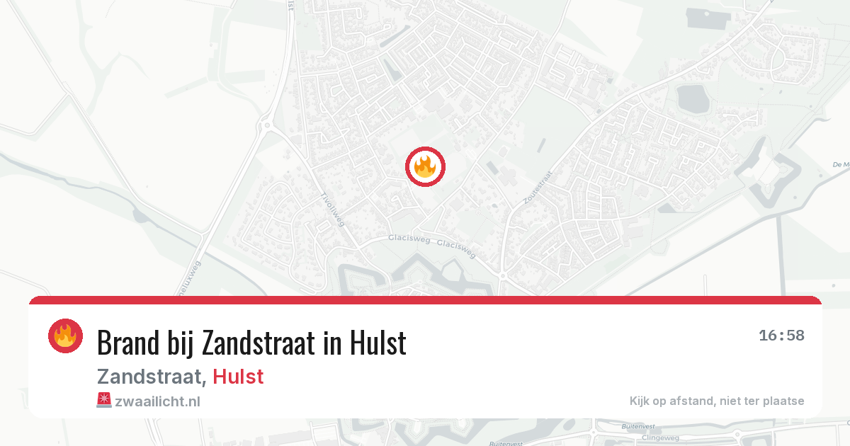 Brand bij Zandstraat in Hulst — 5 jul 2026