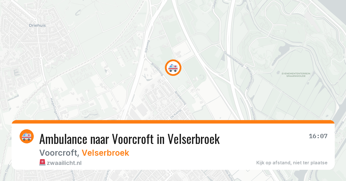 Ambulance naar Voorcroft in Velserbroek — 2 jul 2026