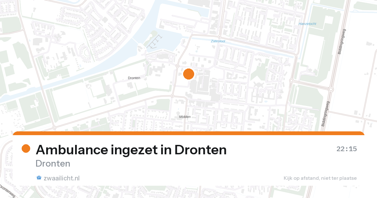Ambulance ingezet in Dronten — 31 jan 2026