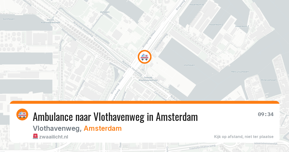 Ambulance naar Vlothavenweg in Amsterdam — 18 jun 2026