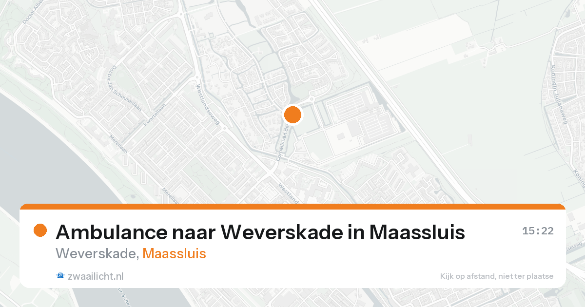 Ambulance naar Weverskade in Maassluis — 29 jun 2026