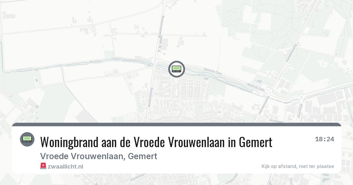 Woningbrand aan de Vroede Vrouwenlaan in Gemert — 3 mei 2026