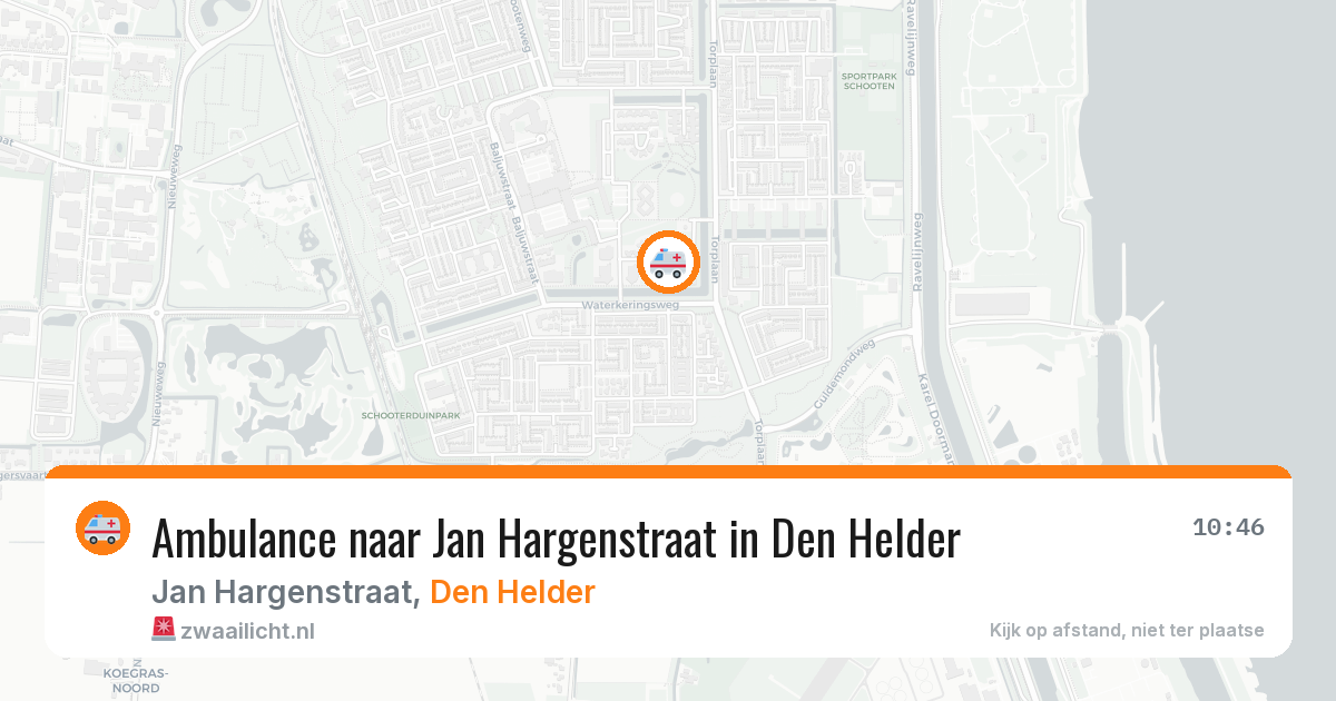 Ambulance naar Jan Hargenstraat in Den Helder — 23 mei 2026