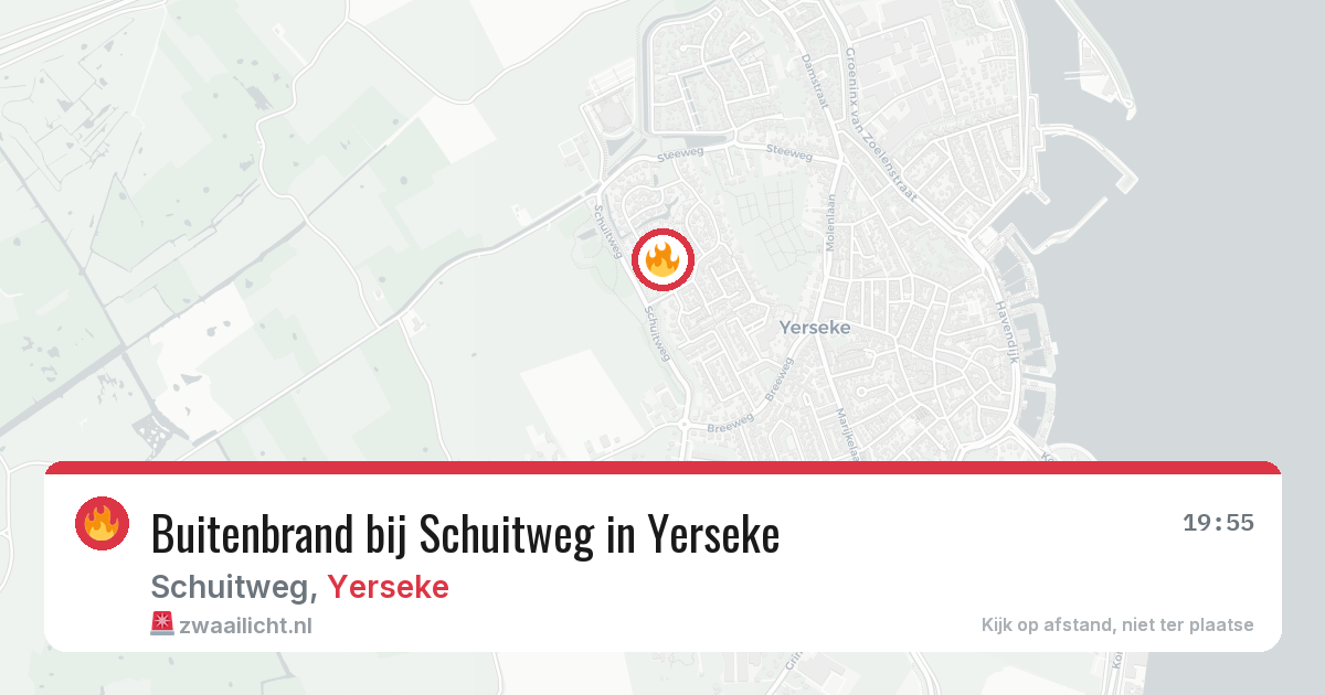Buitenbrand bij Schuitweg in Yerseke — 1 jul 2026