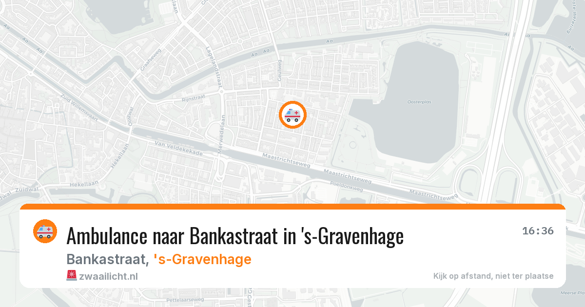 Ambulance naar Bankastraat in 's-Gravenhage — 12 mrt 2026