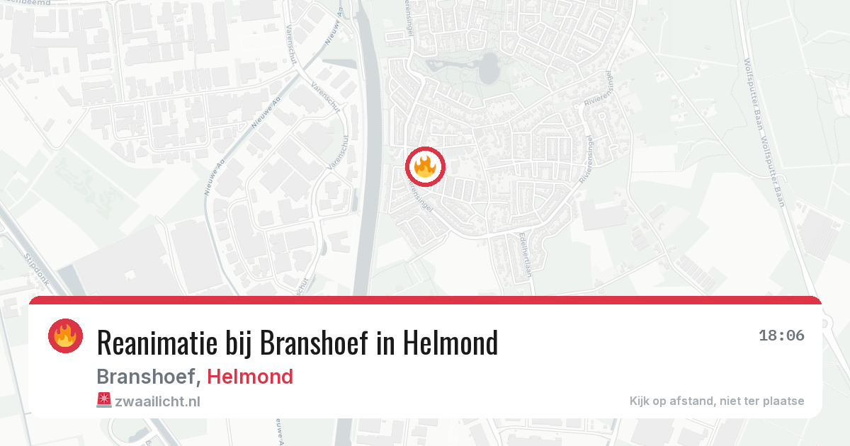 Reanimatie bij Branshoef in Helmond — 12 apr 2026