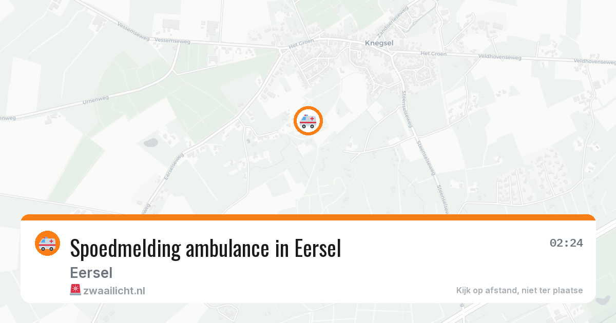Spoedmelding ambulance in Eersel — 10 mei 2026