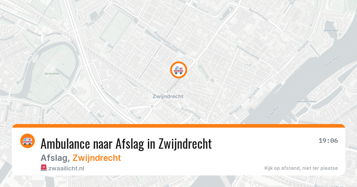 Ambulance naar Afslag in Zwijndrecht — 20 mrt 2026