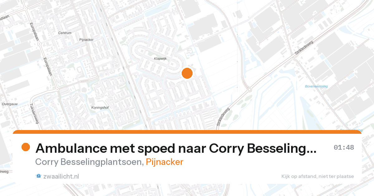 Ambulance met spoed naar Corry Besselingplantsoen in Pijnacker — 6 mei 2026