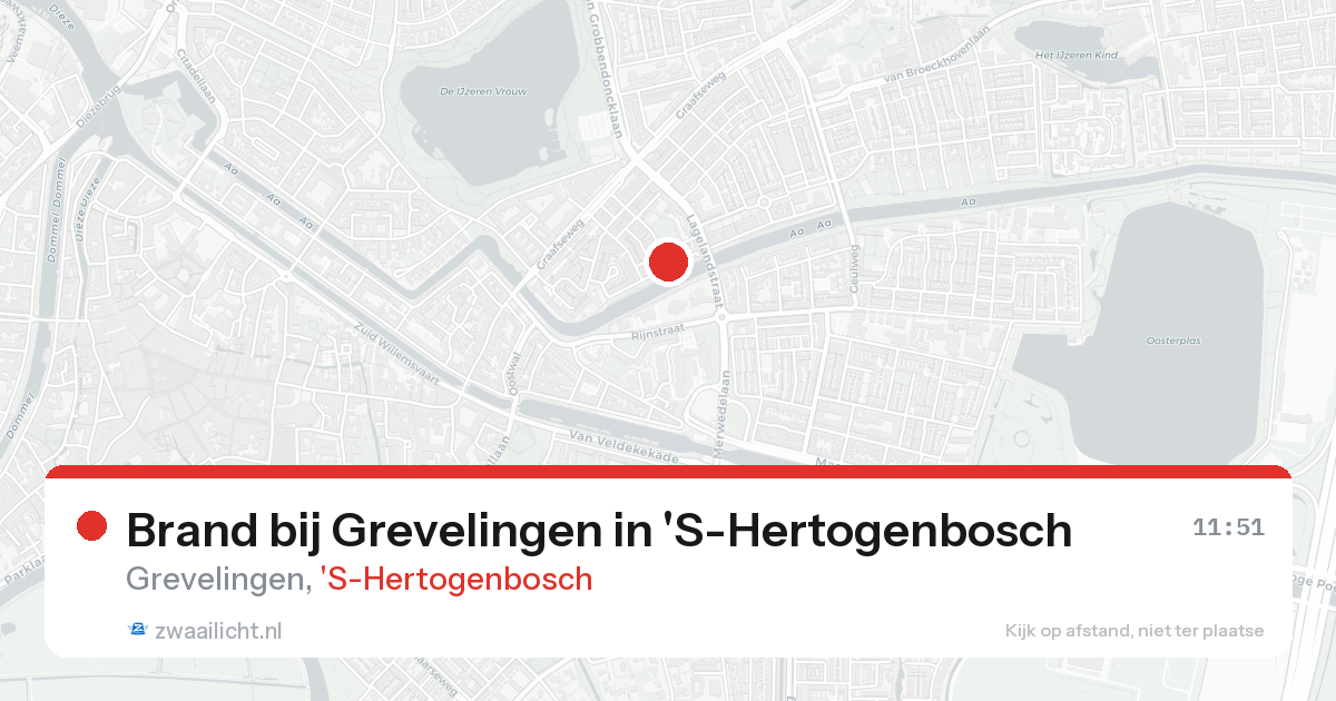 Brand bij Grevelingen in 'S-Hertogenbosch — 22 aug 2026