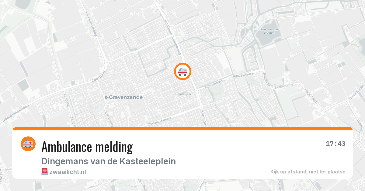 Ambulance melding — 7 apr 2026