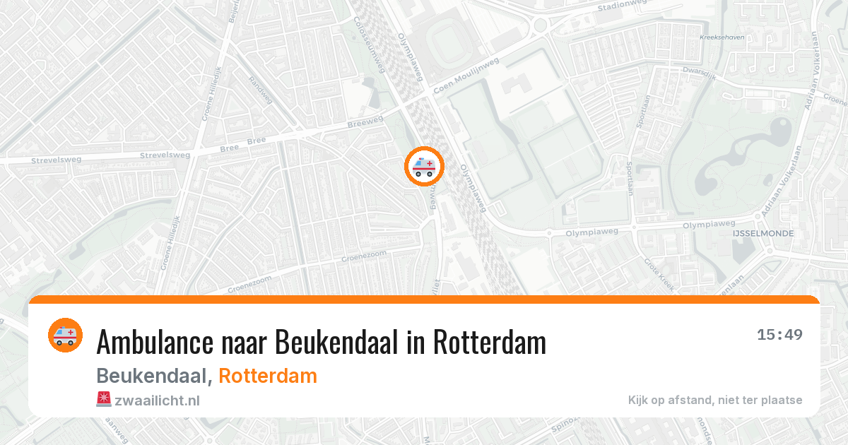 Ambulance naar Beukendaal in Rotterdam — 19 mei 2026