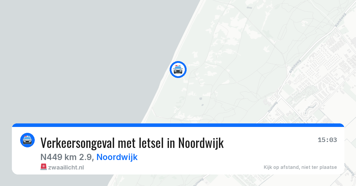 Verkeersongeval met letsel in Noordwijk — 29 jul 2026