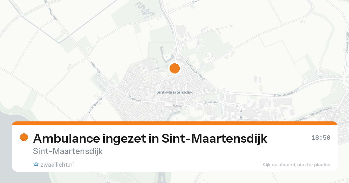 Ambulance ingezet in Sint-Maartensdijk — 7 feb 2026