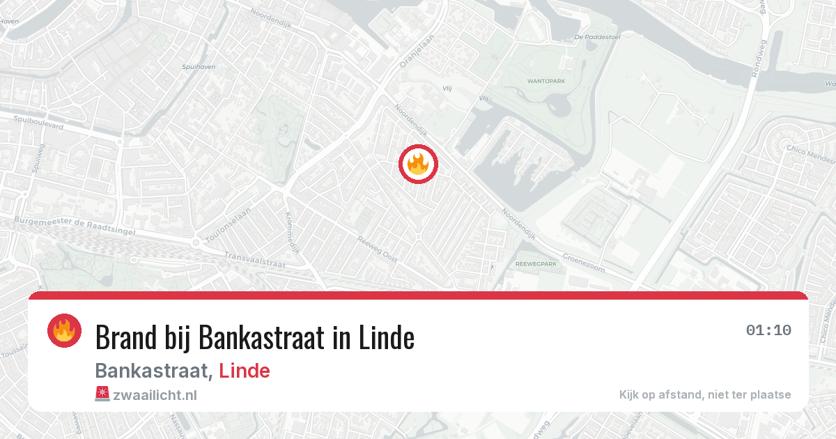Brand bij Bankastraat in Linde — 5 mrt 2026