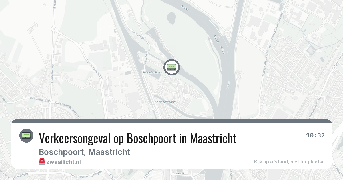 Verkeersongeval op Boschpoort in Maastricht — 24 jul 2026