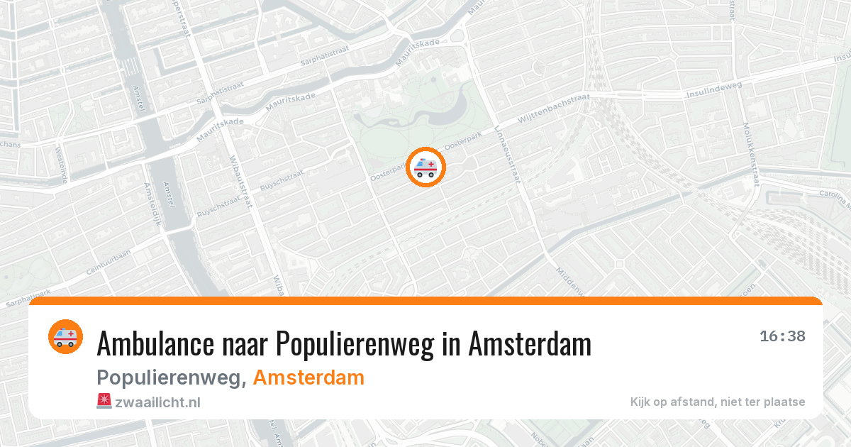 Ambulance naar Populierenweg in Amsterdam — 13 aug 2026