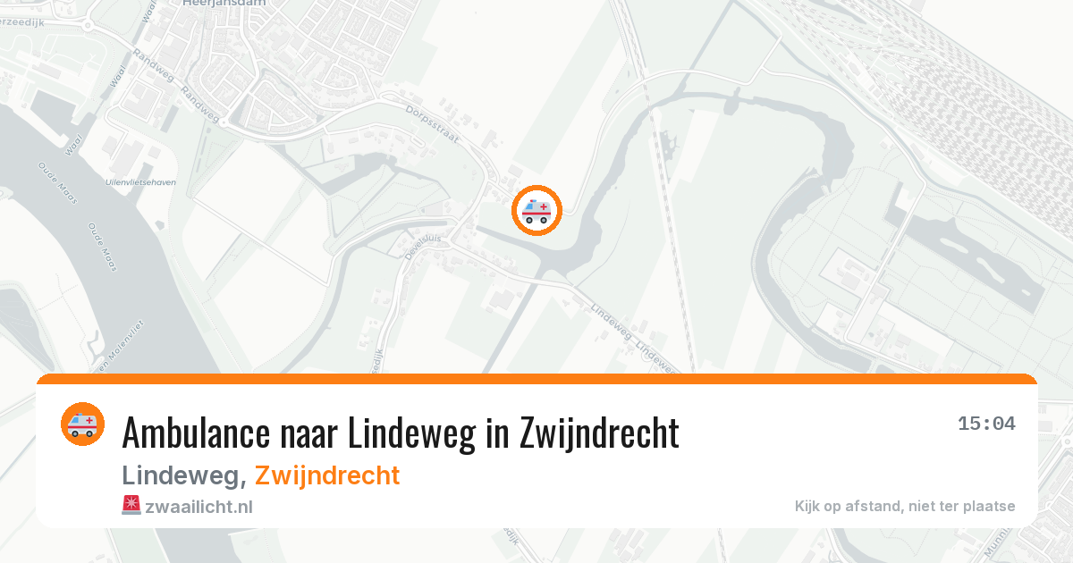 Ambulance naar Lindeweg in Zwijndrecht — 8 mei 2026