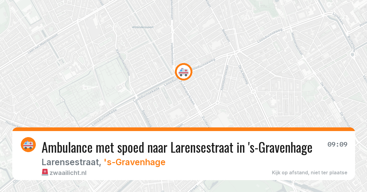 Ambulance met spoed naar Larensestraat in 's-Gravenhage — 7 apr 2026