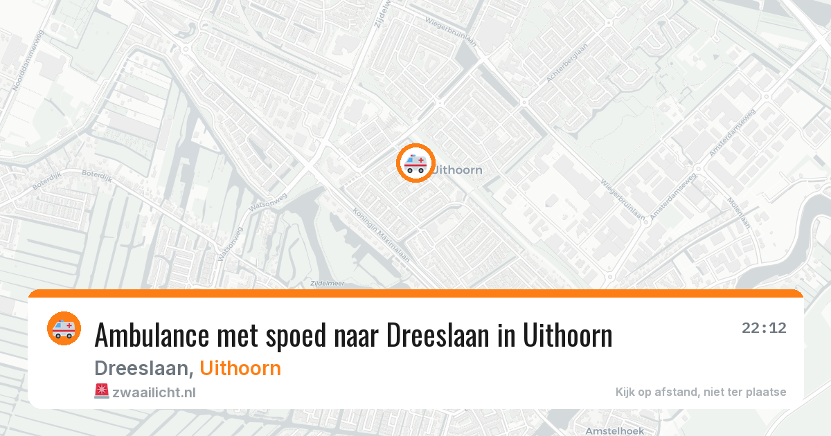 Ambulance met spoed naar Dreeslaan in Uithoorn — 29 jan 2026