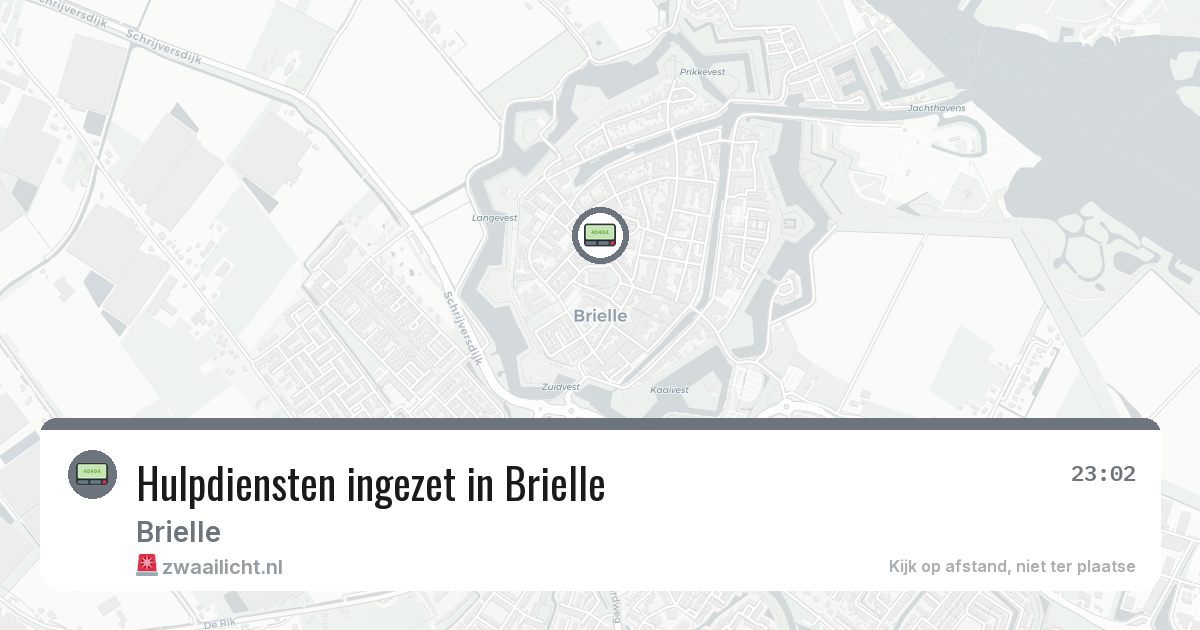 Hulpdiensten ingezet in Brielle — 1 aug 2026 | 🚨 Zwaailicht.nl