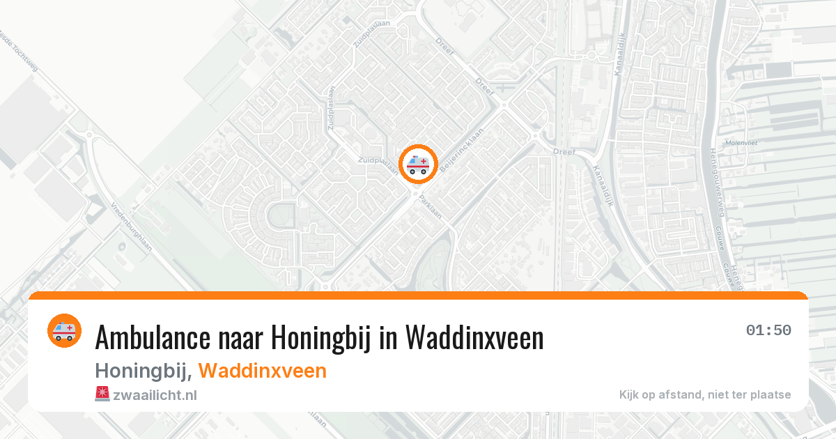 Ambulance naar Honingbij in Waddinxveen — 28 jun 2026