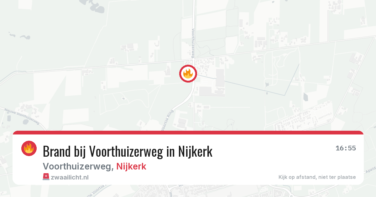 Brand bij Voorthuizerweg in Nijkerk — 7 aug 2026