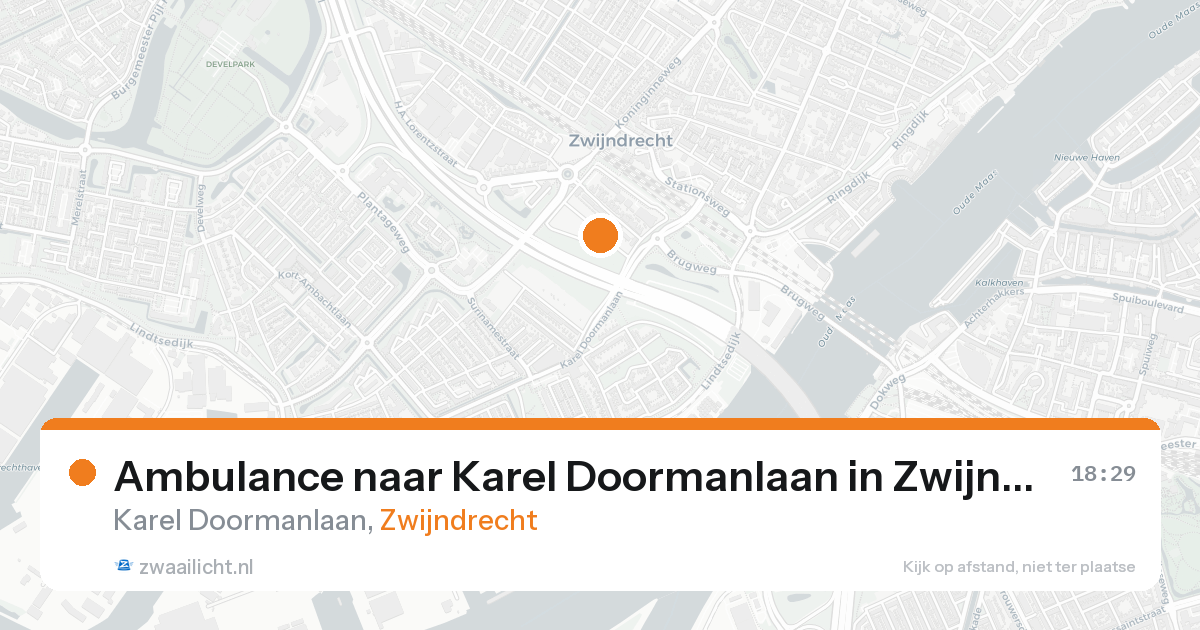 Ambulance naar Karel Doormanlaan in Zwijndrecht — 22 aug 2026