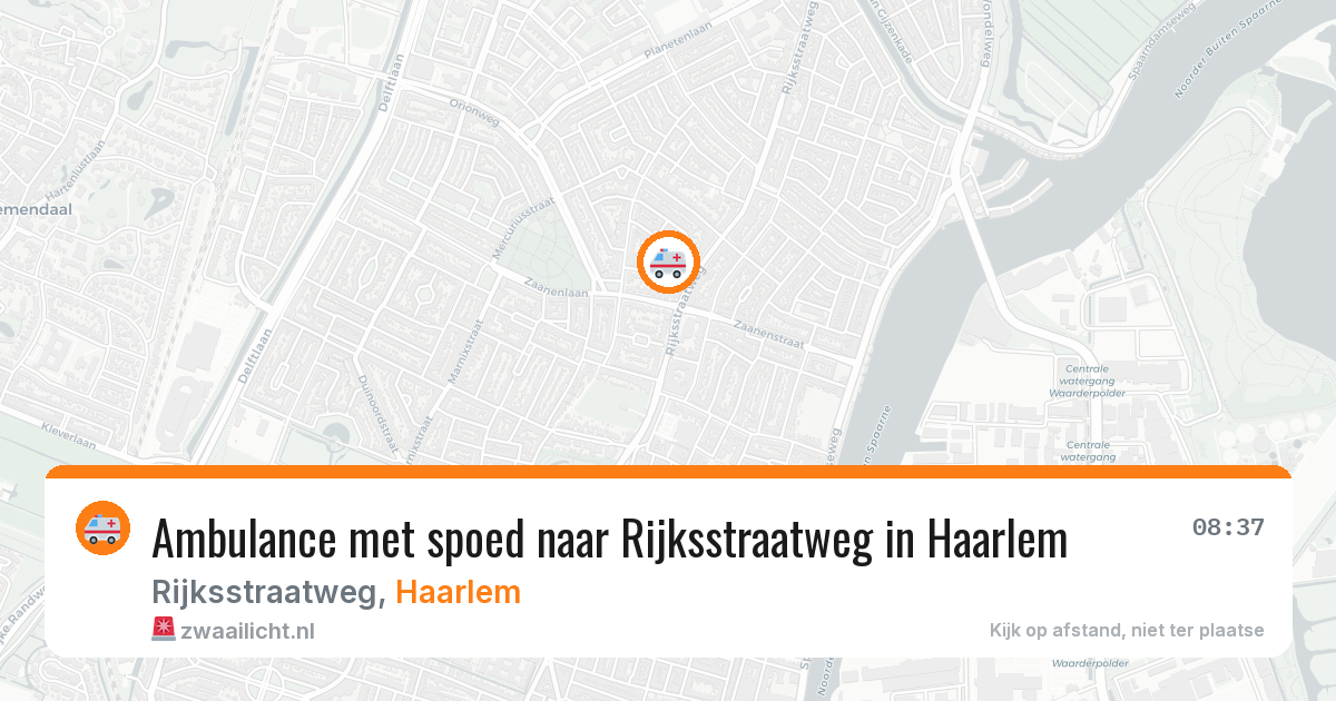 Ambulance met spoed naar Rijksstraatweg in Haarlem — 8 apr 2026