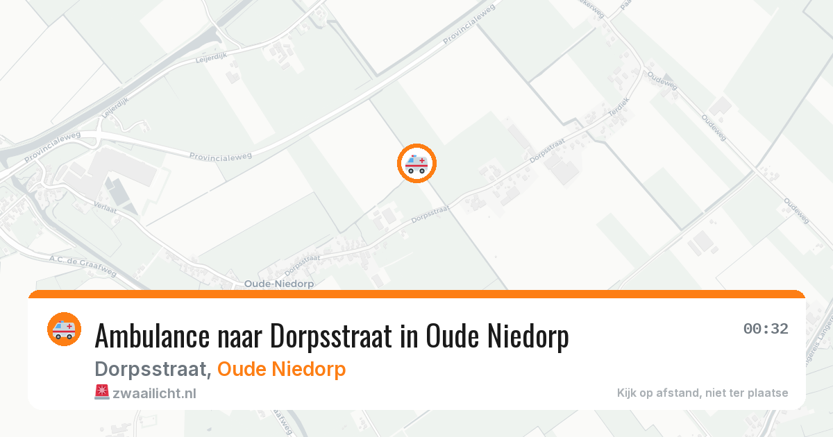 Ambulance naar Dorpsstraat in Oude Niedorp — 18 jun 2026