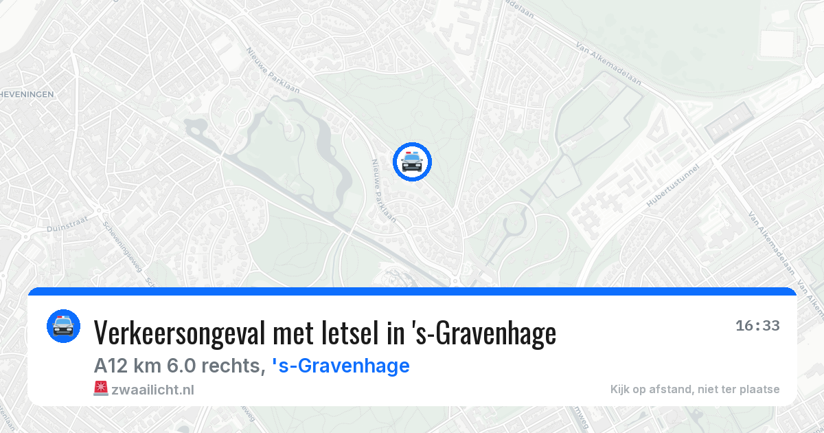 Verkeersongeval met letsel in 's-Gravenhage — 19 mrt 2026