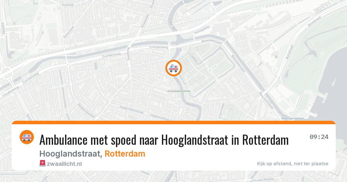 Ambulance met spoed naar Hooglandstraat in Rotterdam — 31 mei 2026