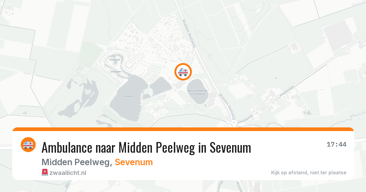 Ambulance naar Midden Peelweg in Sevenum — 1 aug 2026