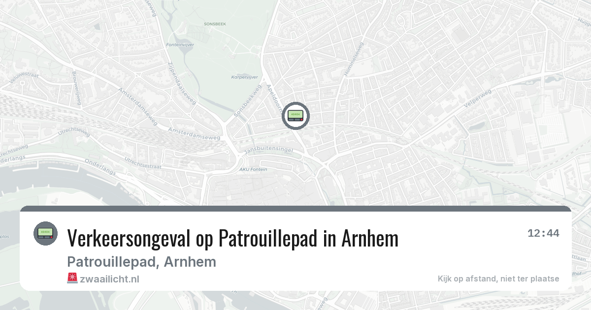 Verkeersongeval op Patrouillepad in Arnhem — 12 mrt 2026
