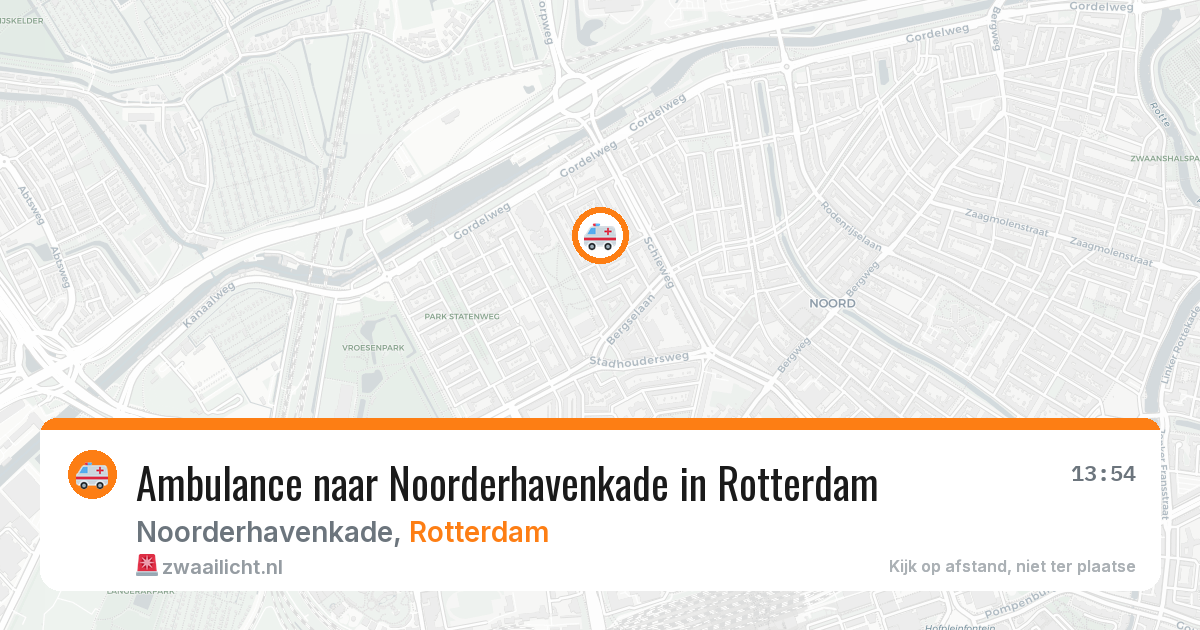 Ambulance naar Noorderhavenkade in Rotterdam — 30 jul 2026