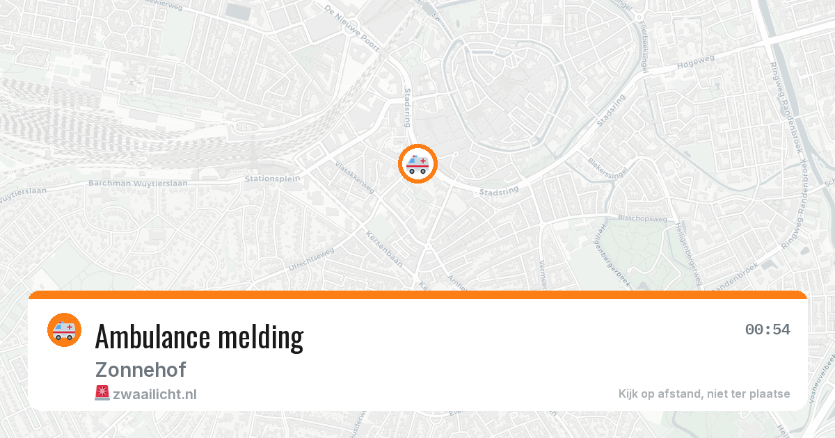 Ambulance melding — 25 jan 2026