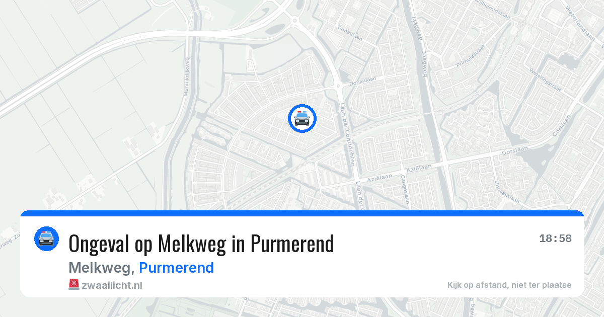 Ongeval op Melkweg in Purmerend — 10 mei 2026