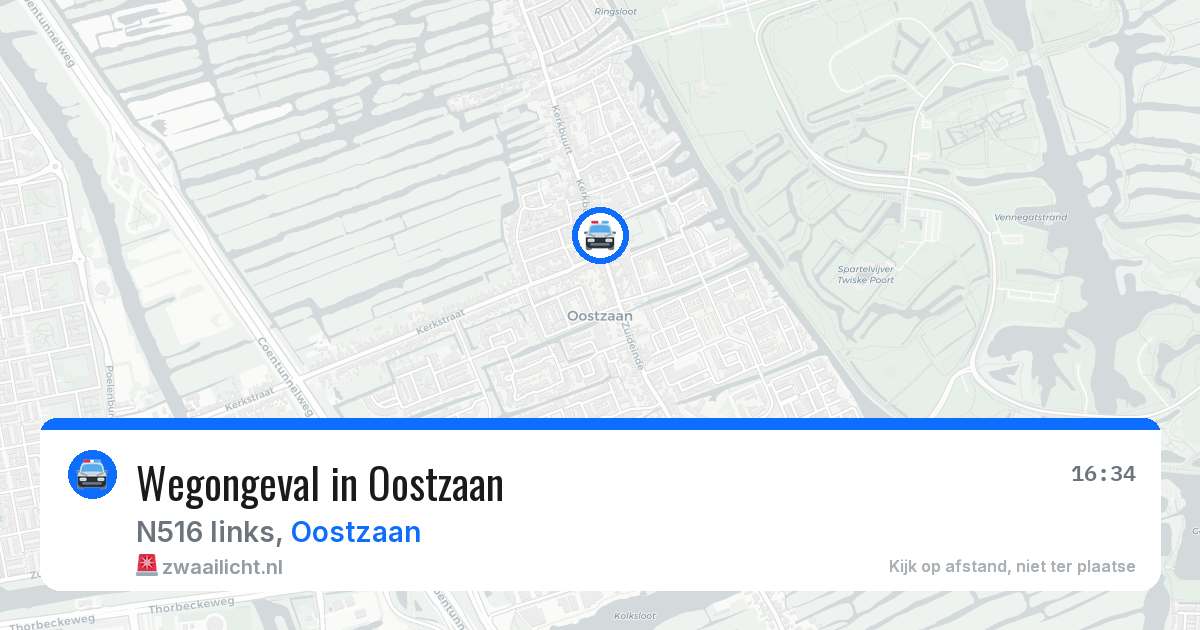 Wegongeval in Oostzaan — 23 jun 2026